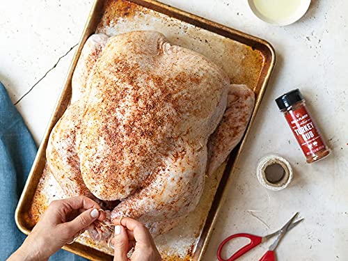 Fire & Flavor Turkey Perfect Brining Bag - Heavy Duty - Holds 25lb Turkey - 21 x 22 Zip Top Bag - 1 Pack  White