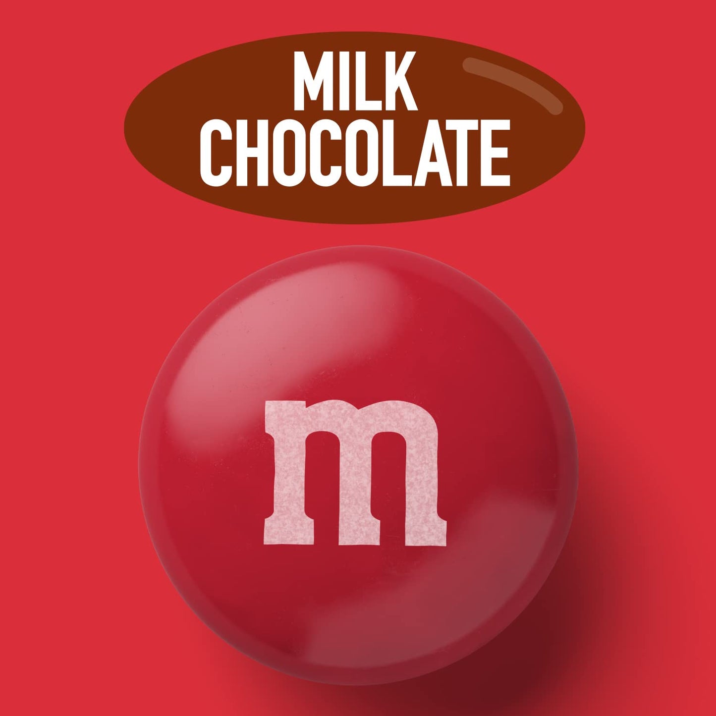 M&Ms Red Milk Chocolate Candy, 2Lbs Of M&M'S In Resealable Pack For Candy Bars, Birthday Parties, 4Th Of July, Christmas, Valent