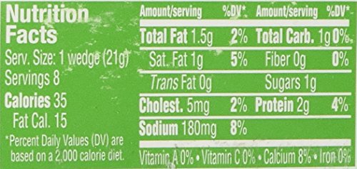 Laughing Cow Spreadable Cheese Wedges Light, 8 Pieces, 0.75 oz each, Total 6 oz (171 g)