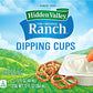 Hidden Valley Ranch Dressing & Dipping Sauce, Ranch Dressing, Gluten Free Salad Dressing To Go Cups, On-the-Go Dipping Sauce, 1.