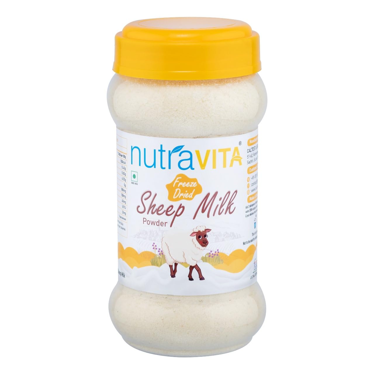 Nutra Vita Freeze Dried Sheep Milk Powder (250 Grams)