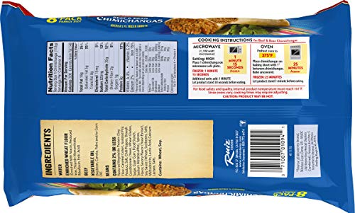 El Monterey Beef and Bean Chimichangas, 32 Oz