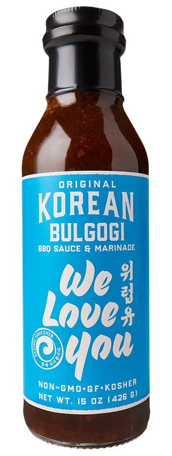Original Korean Bulgogi Kalbi galbi BBQ Marinade & Sauce gluten-free Non-gMO Vegan OU Kosher 15oz (pack of 1)