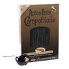 Campofilone Italian Squid Ink Fettuccine Egg Pasta | Marcozzi di Campofilone Traditional Dried Egg Pasta with Squid Ink Imported