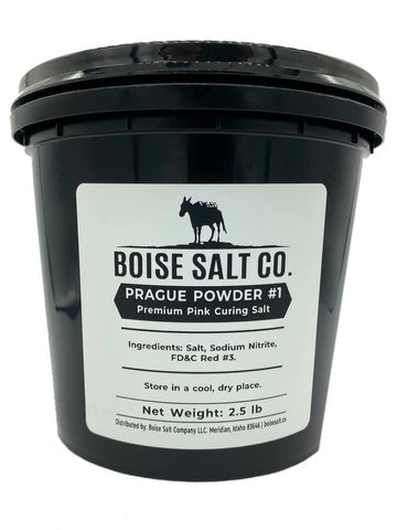 Boise Salt Co. Prague Powder #1 Curing Salt - Premium Pink - 2.5lb Resealable Pail