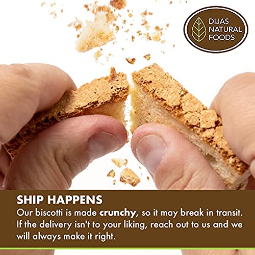 Dijas Natural Foods Crunchy Biscotti Cookies, Fat Free, All Natural, 5oz (Pack of 4), Original Variety