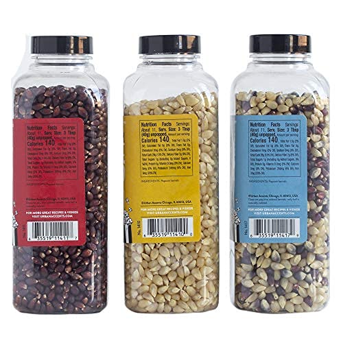 Urban Accents Blockbuster, Movie Night Popcorn Kernels Gift And Popcorn Seasoning Variety Pack (Set Of 9)-3 Kernels And 6 Popcor