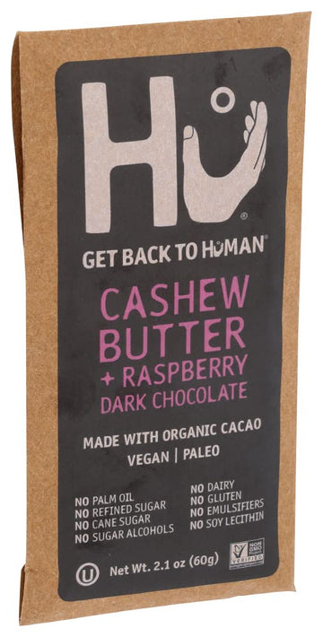 Hu Kitchen Organic Raspberry Cashew Butter Chocolate Bar, 2.1 Oz