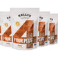 Kellys Four Plus Granola Nutty Cereal, Non-GMO, Low Sugar, Gluten Free, 12oz, Pack of 6