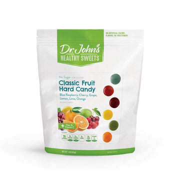 Dr. Johns Sugar Free Candy, Healthy Hard Candy With Zero Sugar, Low Calorie Snacks, Keto Friendly, Vegan, Gluten Free, Classic F