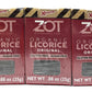 Zot 100% Pure Organic Licorice, Original Fl., 0.88 Ounce Flip Top Box, Set Of 3 Boxes