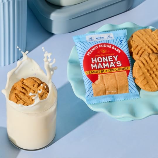 Honey Mamas, Peanut Butter Cookie Peanut Fudge Bar, NO Refined Sugar, Gluten Free, Dairy Free, Soy Free, NO Seed Oils, 2.5 Ounc