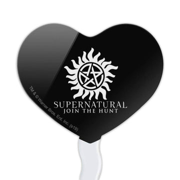 GRAPHICS & MORE Anti Possession Symbol Cupcake Picks Set of 6, Heart, Acrylic