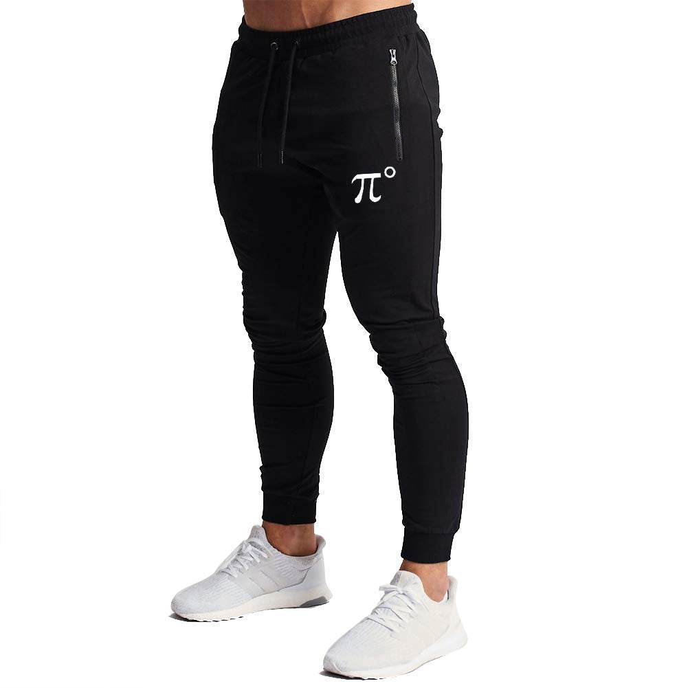 Wangdo Mens Joggers Sweatpants gym Training Workout Pants Slim Fit with Zipper Pockets(Black-XXL)