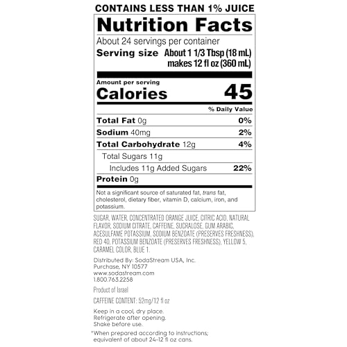 SodaStream MTN Dew Code Red Drink Mix (440ml  Pack of 4)