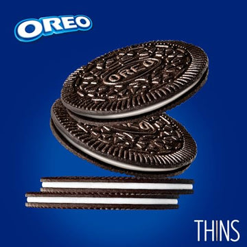 Oreo Thins Chocolate Sandwich Cookies, Family Size, 11.78 oz, Brown, Model Hengulus