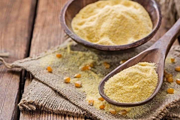 Stone Ground Yellow Corn Meal | Enriched | By Dasher'S Spice & Beans | 4.5 Lb. Cannister
