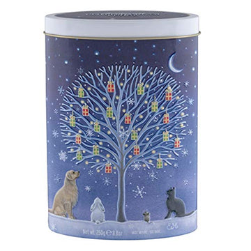 Gardiners Of Scotland Handmade Fudge 250G Tin, Christmas Tree Of Gifts Clotted Cream Fudge