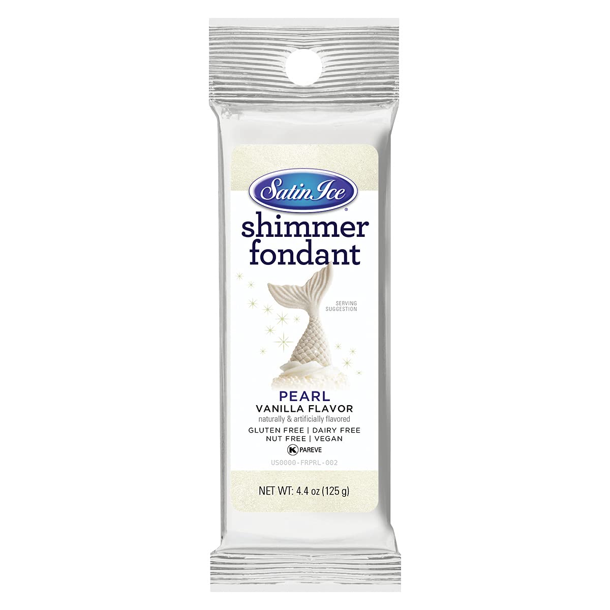 Satin Ice Pearl Shimmer Fondant, Vanilla, 44 Ounces