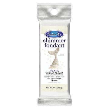 Satin Ice Pearl Shimmer Fondant, Vanilla, 44 Ounces