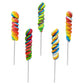 The Dreidel Company Rainbow Twist Lollipop, Mixed Fruit, 3 Sucker, Individually Wrapped, 12-Pack, Multicolor