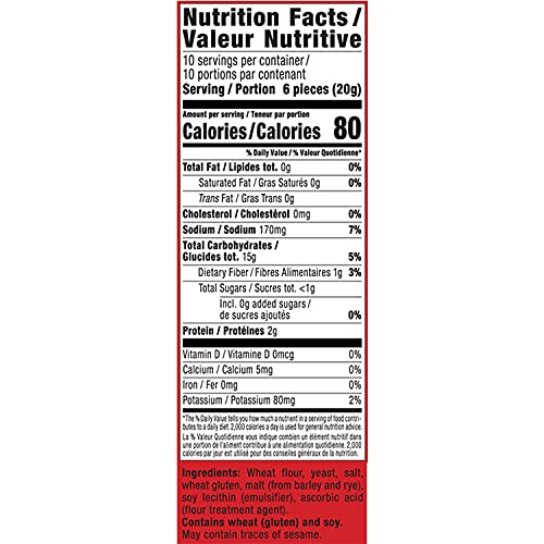 Only Kosher Candy Melba Toast Flatbread  ers, Kosher Parve, No Artificial Flavor, 7 Ounce (Pack of 5)