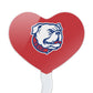 GRAPHICS & MORE Cupcake Picks Set of 6 - Acrylic Heart Toppers - Louisiana Tech University - One Size