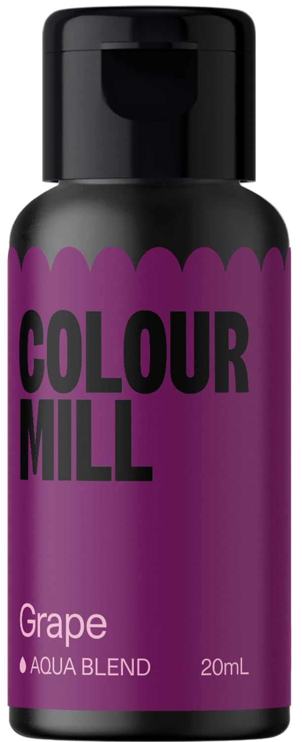 Colour Mill Aqua Blend Water-Based Food Coloring, 20ml, Grape, 0.68 Fl Oz