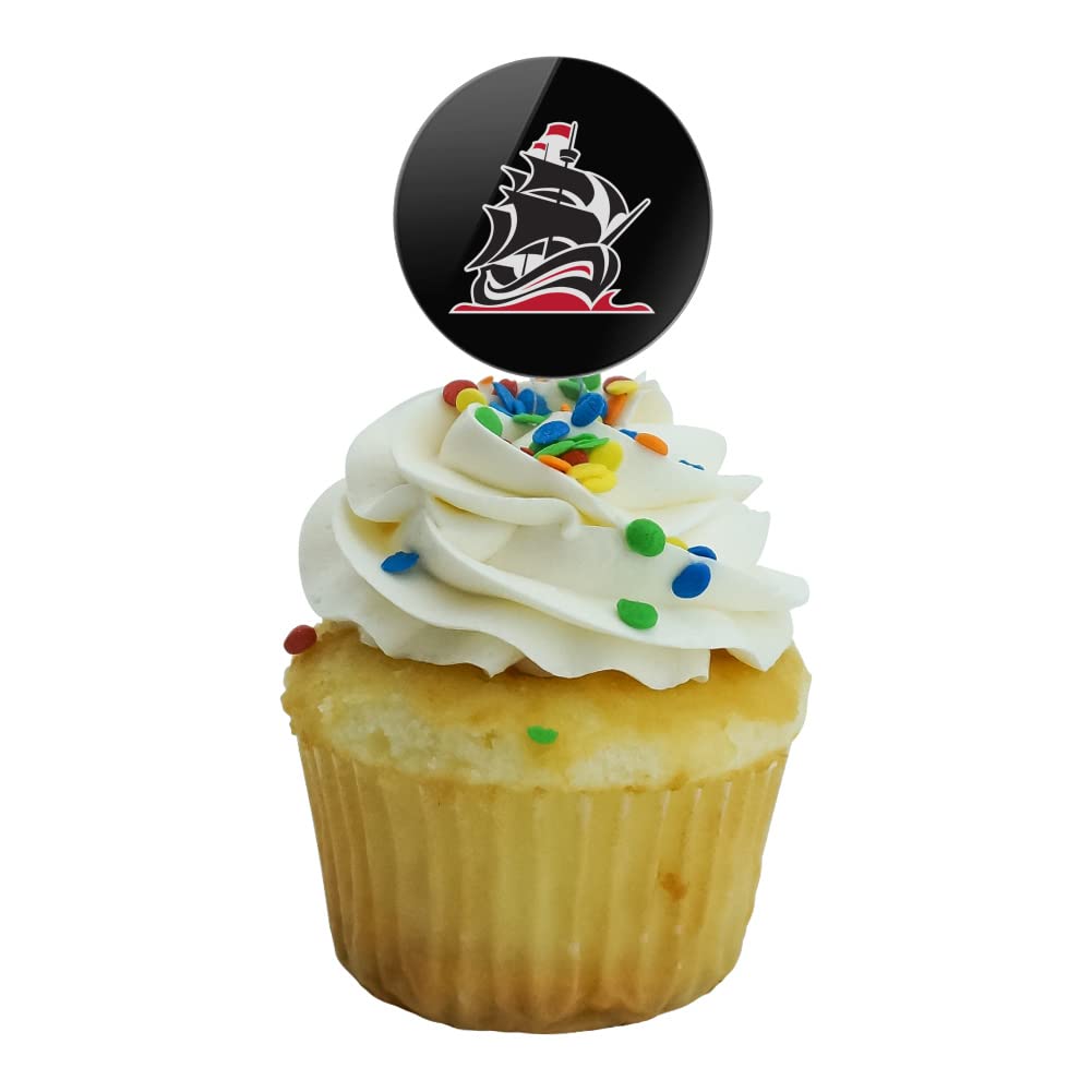 Christian Brothers University Secondary Logo Cupcake Picks Toppers Decoration Set Of 6