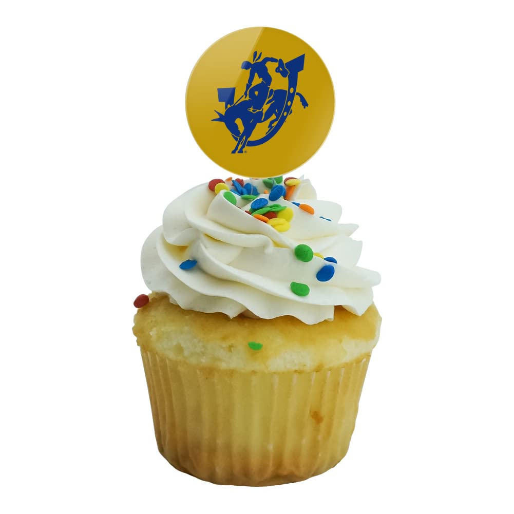 Southern Arkansas University Secondary Logo Cupcake Picks Toppers Decoration Set Of 6