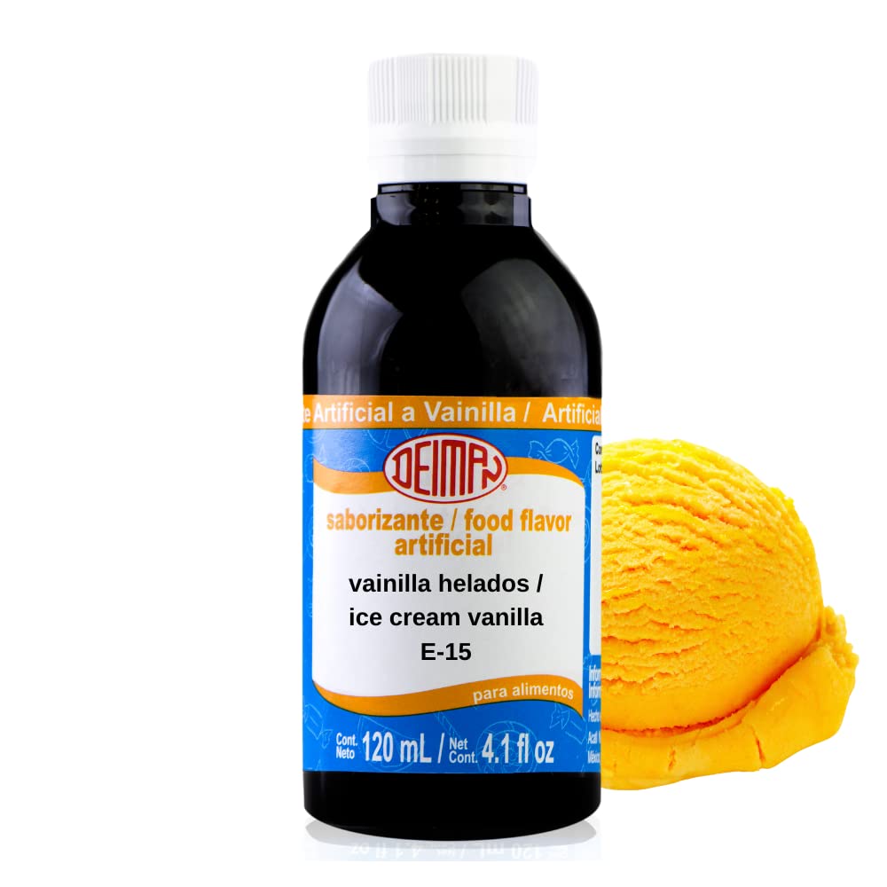 Deiman Artificial Food Flavoring Ice Cream Vanilla, 4.1 Fl Oz (Pack of 1)