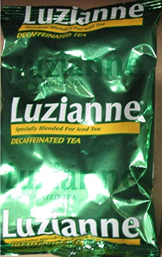 Luzianne Decaf Open Brew Tea Bags with Filters, 4oz Bags (Pack of 16)