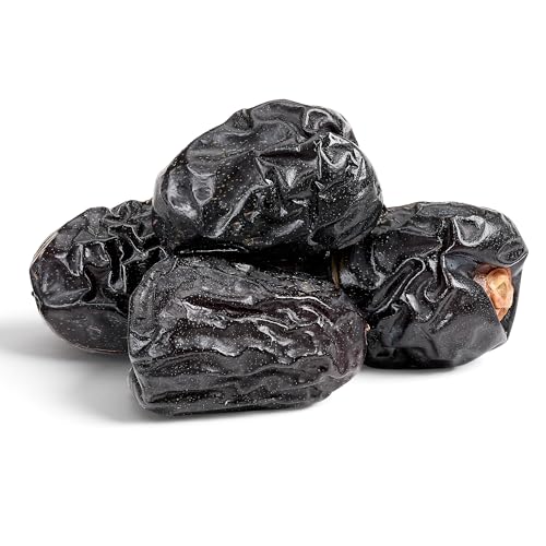 Organic Ajwa Al Madina Dates 2lb  Superfoods  High Fiber Snacks  Healthy Energy Booster  Sun-Dried Ajwa Date Fruit dietary product from Al Madina Al Munawwarah  Saudi Arabia (2lb/908g)