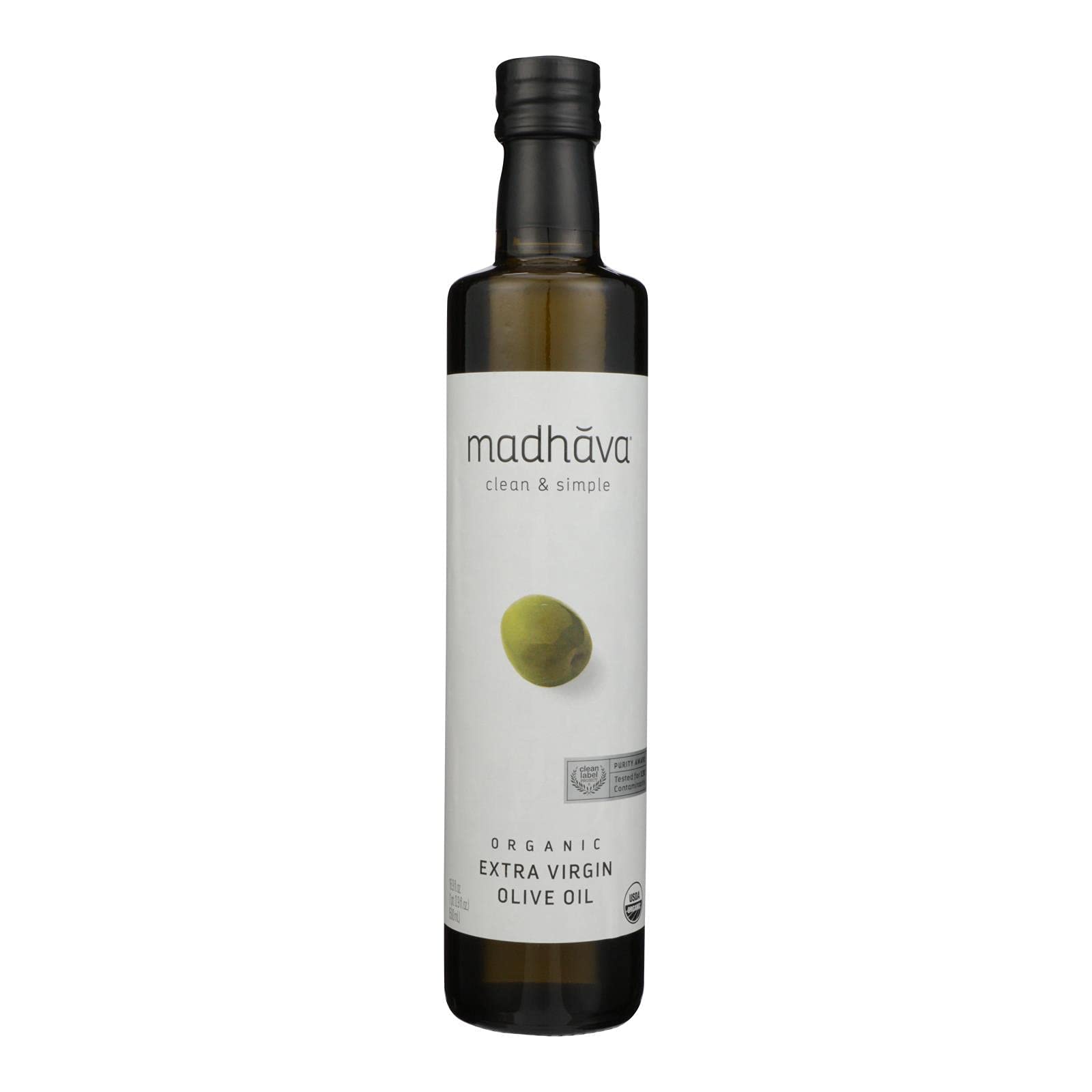 Madhava Honey - Olv Oil Organic Extra Virgin - Case Of 6-16.9 Fz