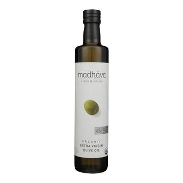Madhava Honey - Olv Oil Organic Extra Virgin - Case Of 6-16.9 Fz
