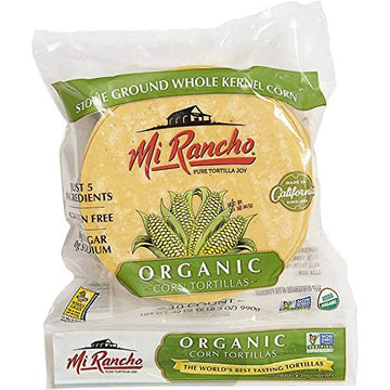Mi Rancho Organic Yellow Corn Tortilla, 30 ct OU Kosher Certified NON GMO Verified (2)