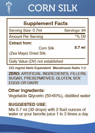 Secrets of the Tribe Corn Silk Tincture,   -Free Extract, 2 Fl Oz