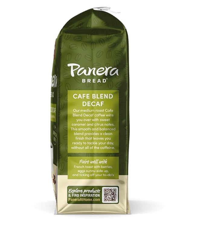 Panera Cafe Blend Decaf 12Oz Ground Coffee