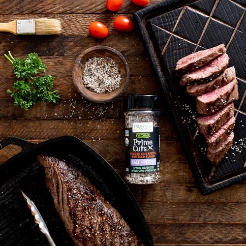 Frontier Prime Cuts Salt & Pepper, Organic, 4.09 Ounce