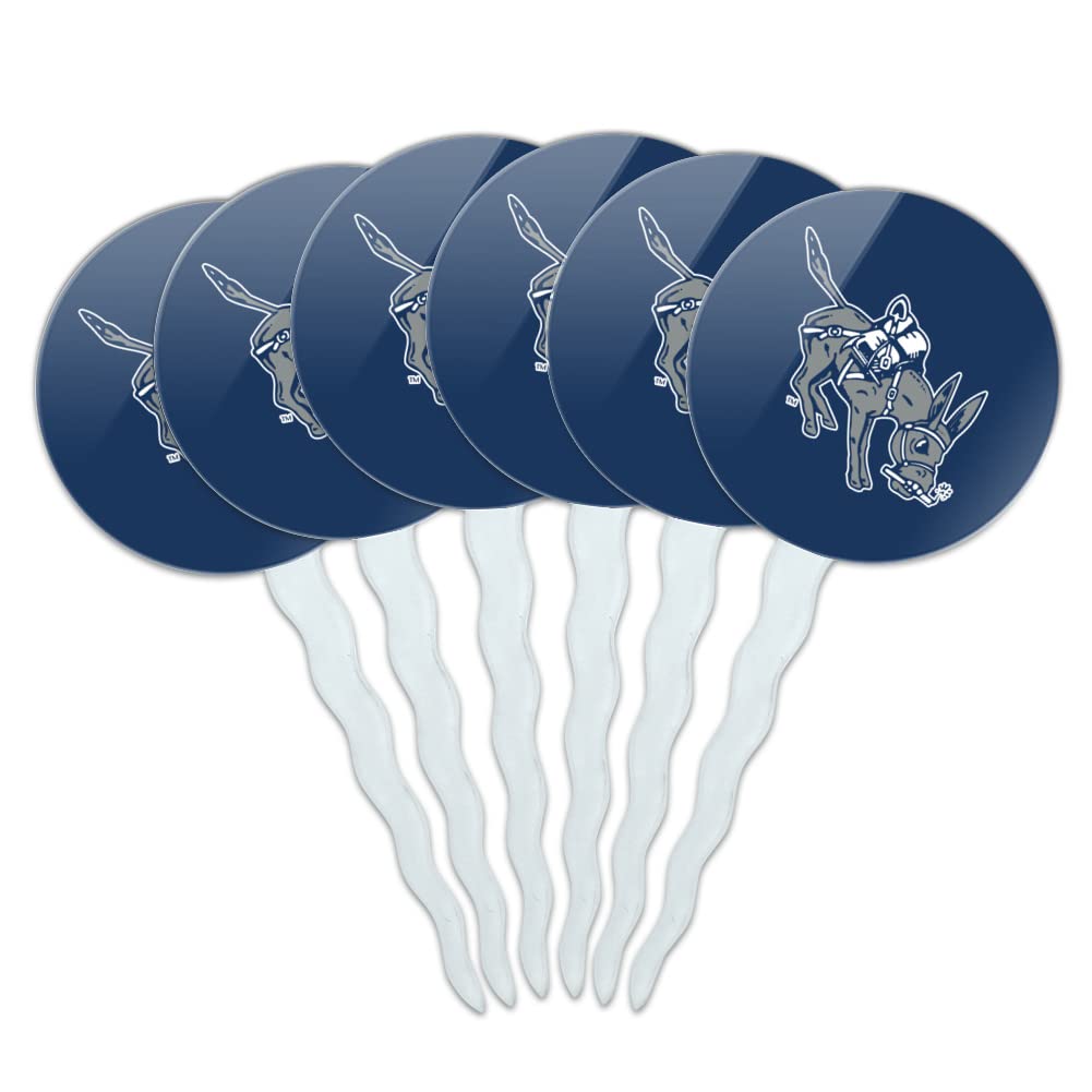 Mines Primary Logo Cupcake Picks Toppers Decoration Set of 6