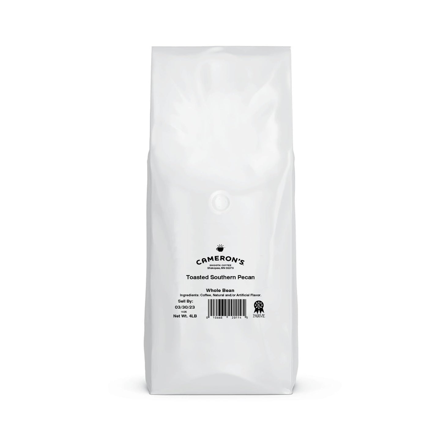 Camerons Coffee Roasted Whole Bean, Flavored, Toasted Southern Pecan, 4Lb (Pack Of 1)