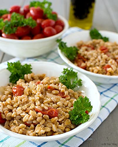 Organic Italian Pearled Farro - Imported, Raw, Non-Gmo, Vegan, Bulk, Protein, Fiber Rich (22Lb)