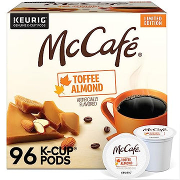 Mccafe Toffee Almond Coffee, Keurig Single Serve K-Cup Pods, 96 Count