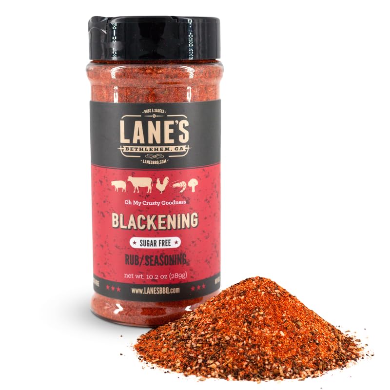 Lanes Blackening Rub Cajun Seasoning, Sugar-Free, Gluten-Free, 10.2 Oz