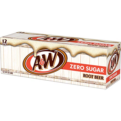 A&W Zero Sugar Root malt-inspired Soda  12 fl oz cans  12 pack
