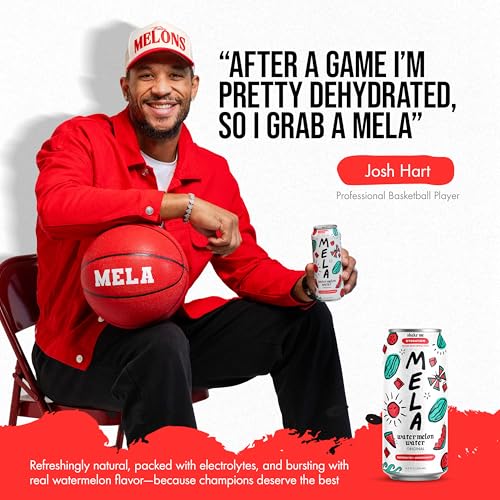 Mela Watermelon Water - Hydrating Juice Drink with Vitamin C & Electrolytes - 11.15 Fl Oz (Pack of 12)