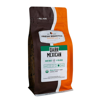 Fresh Roasted Coffee, Organic Dark Mexican, 12 Oz, Dark Roast, Kosher, Ground