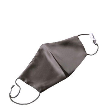 Silk Face Mask For Women Grey Mask Reusable Breathable Mask For Men-Dark Gray