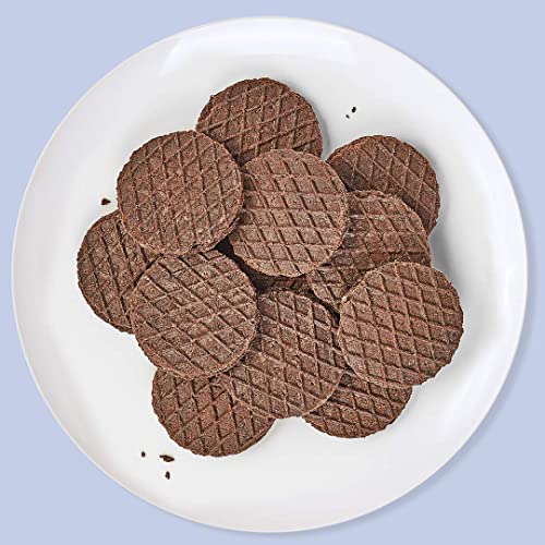Rip Van Wafels Cookies & Cream Mini Stroopwafels - Low Carb Snacks (3g Net Carbs) - Non GMO Snack - Keto Friendly - Office Snack