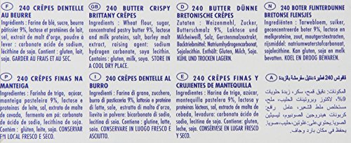 Gavottes Crispy Lace Crepes, 240ct, 44oz - Light & Delicate French Treats, Perfect for Snacking